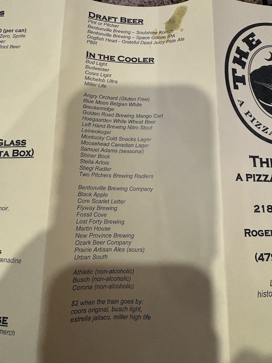 Menu The Rail - A Pizza Company-7